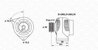 MAGNETI MARELLI 943356507010 -  Генератор